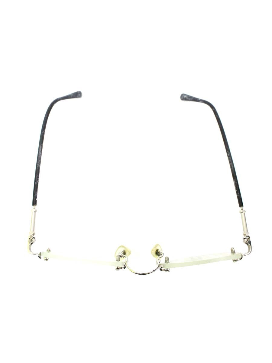 バーバリーズ 742 メガネ 透明/ブラック マーブル リムレス ITC9I4D36SL9