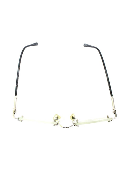 バーバリーズ 742 メガネ 透明/ブラック マーブル リムレス ITC9I4D36SL9