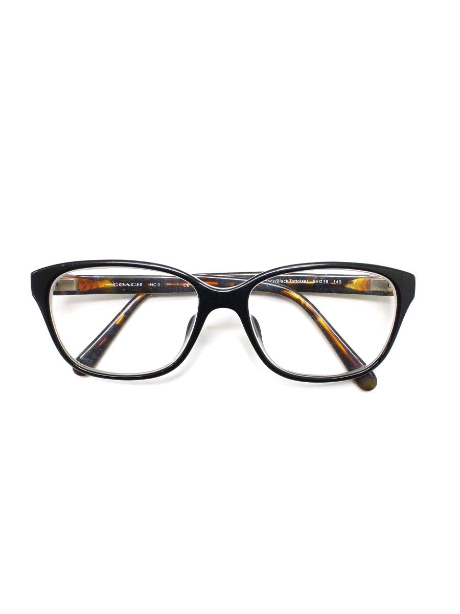 コーチ HC6103 メガネ ブラック/ブラウン セルフレーム フルリム ウェリントン ITPG9E7FQVHC