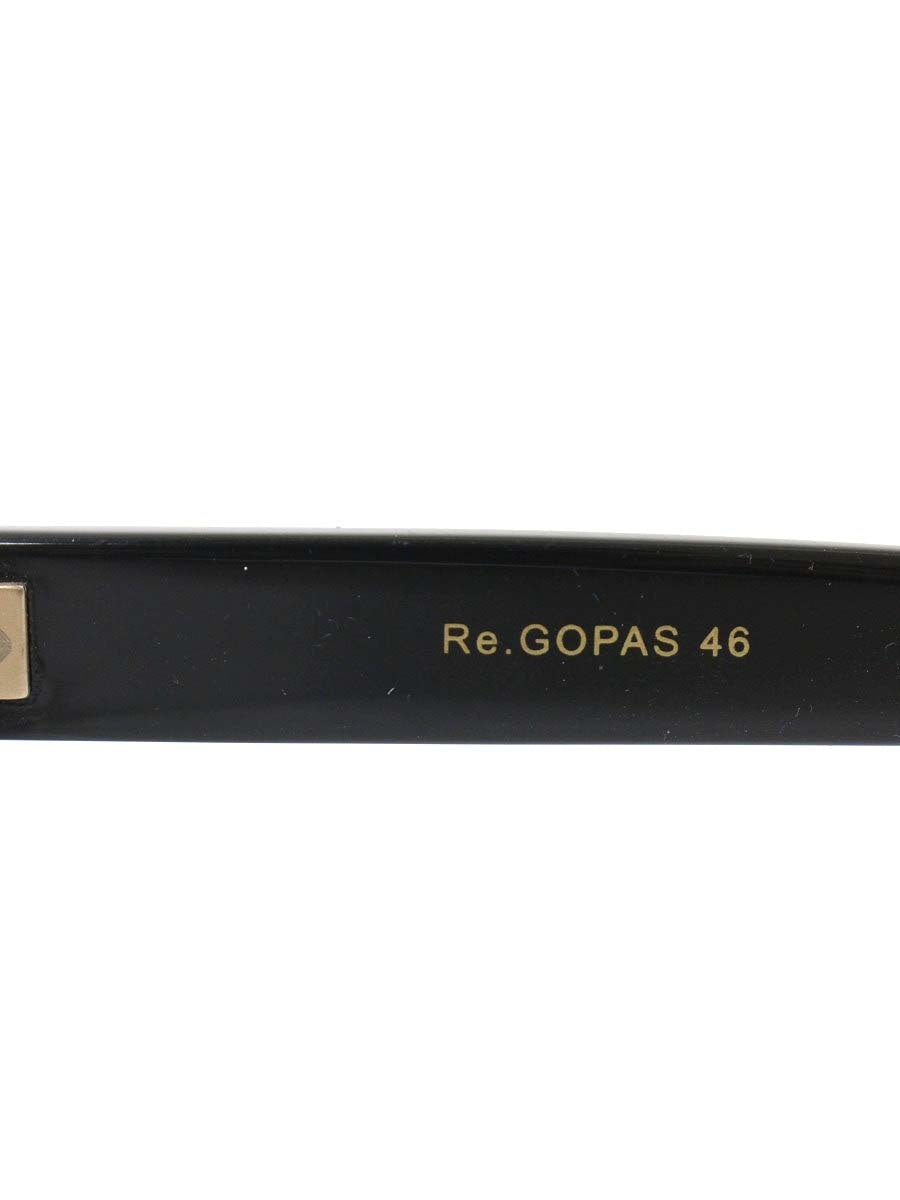 オージーバイオリバーゴールドスミス Re GOPAS メガネ ブラック セルフレーム ボストン ITT3PCT8877G