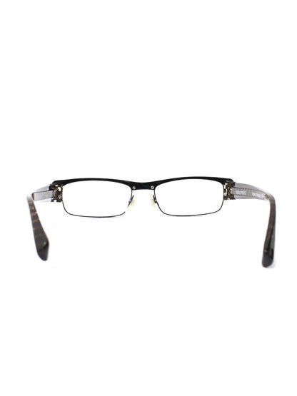 アランミクリ AL0409 0038 メガネ ブラック/ブラウン コンビフレーム フルリム スクエア IT71YTQ2DRBU