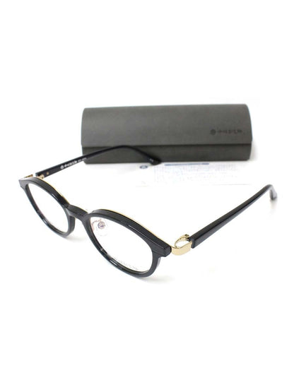 中村勘三郎 KN-2654 メガネ アッシュブラック/ゴールド シープホーンフレーム フルリム オーバルシェイプ COL.C-5 ITJNNMHCPSXC