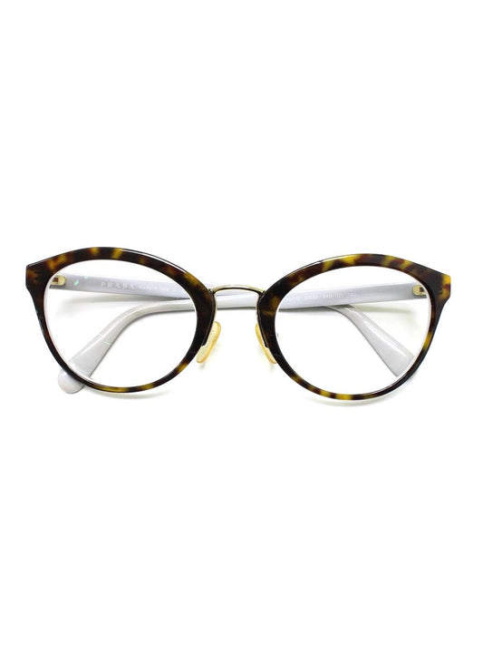 プラダ VPR06V-D メガネ ブラウン/ネイビー/グレー セルフレーム フルリム ボストン IT5YTBKGYA0S