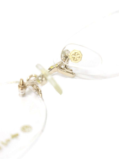 中村勘三郎 KN-2629 メガネ ゴールド/グリーン 手作り コンビフレーム リムレス オーバル IT08P61HWX9D