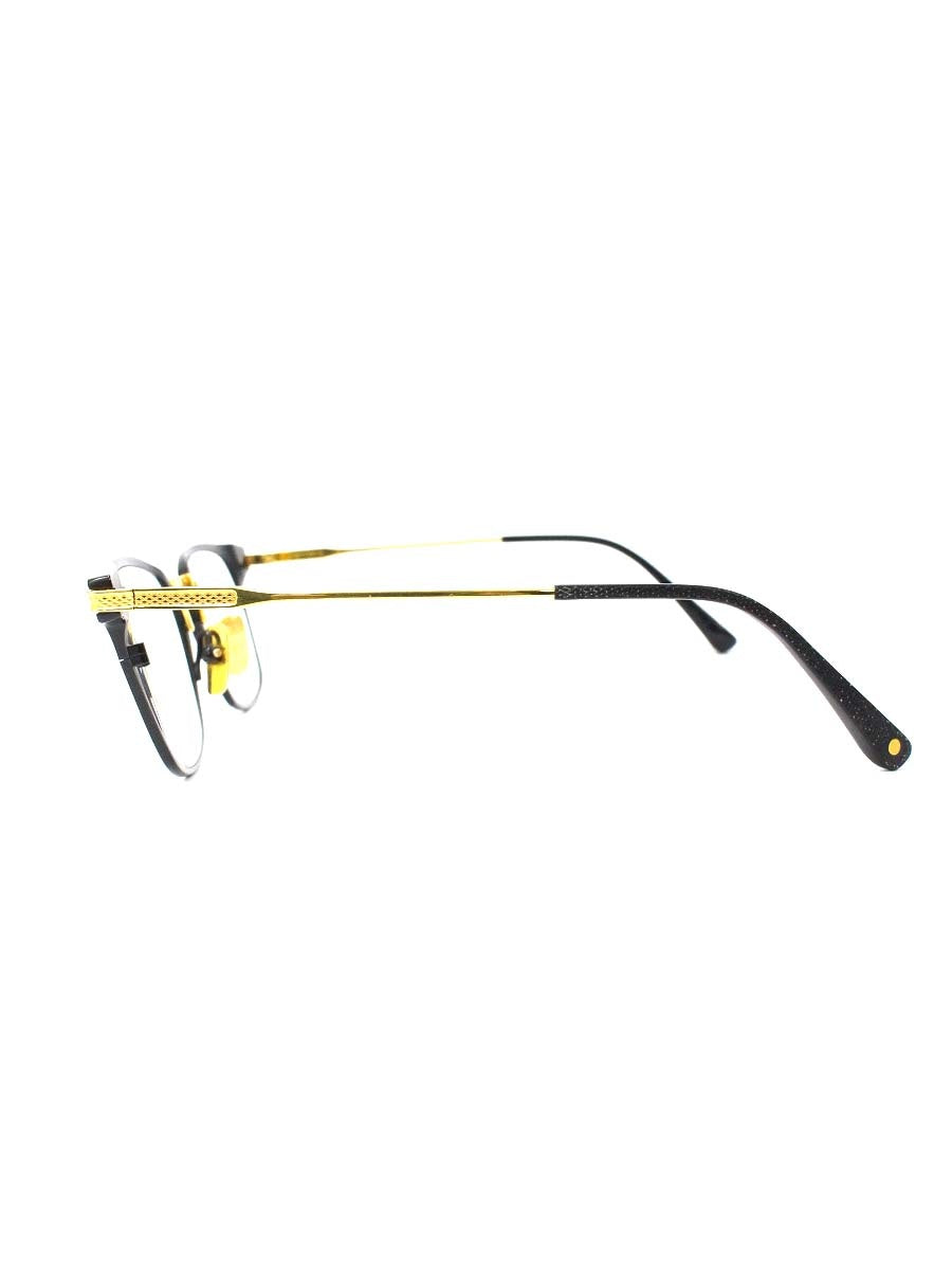 ディータ UNION DRX-2068-A-T メガネ 眼鏡 ブラック/ゴールド コンビフレーム フルリム ウェリントン IT7KKB8MTJUD