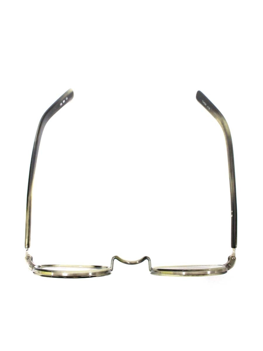 金子眼鏡 恒眸作 一山シリーズ T245S ATS メガネ グレー コンビフレーム フルリム ラウンドシェイプ IT5A2OXZVAB9