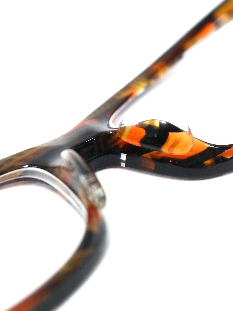 アランミクリ AL0322 B06G メガネ ブラウン/オレンジ 限定カラー セルフレーム フルリム スクエア ITC1404HJJLQ