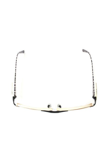 サムライ翔 SS-T24 メガネ ホワイト/ブラック/シルバー 智 セルフレーム ハーフリム スクエア ITA6AGNWTXNA