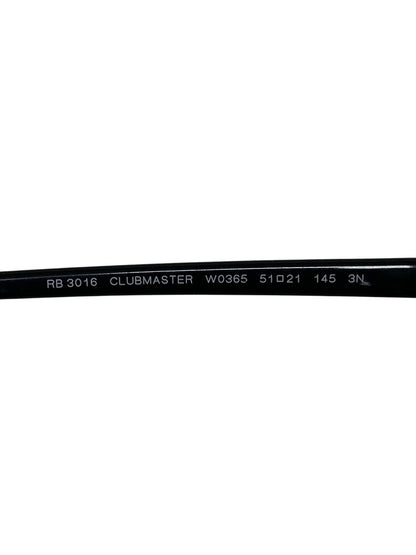 レイバン クラブマスター RB3016 W0365 メガネ ブラック/ゴールド コンビフレーム フルリム ウェリントン ITAJGJHCOCQ8