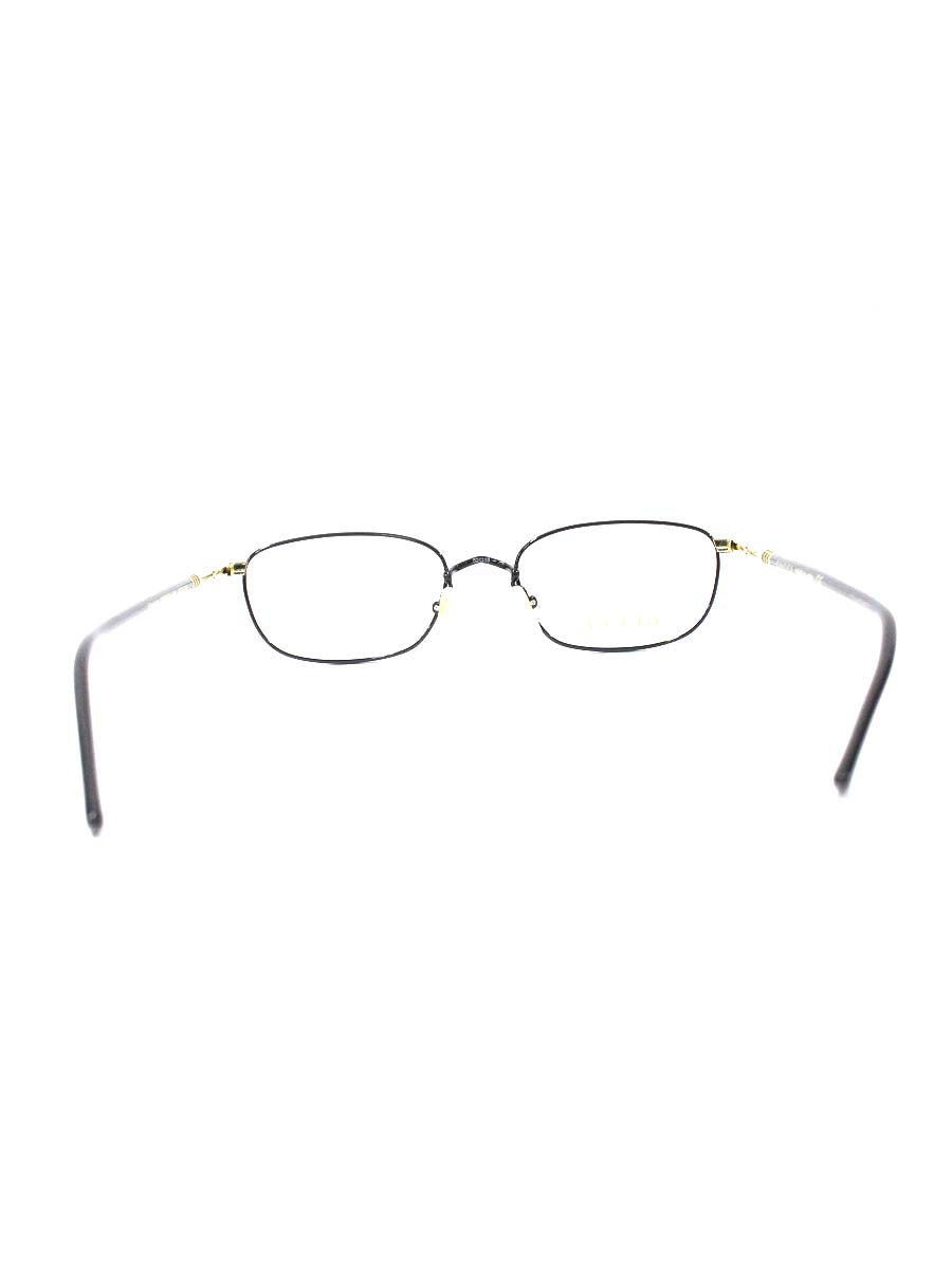 グッチ GG0612OJ メガネ ブラック/ゴールド メタルフレーム スクエア シェリーライン IT1G4IGATQMI