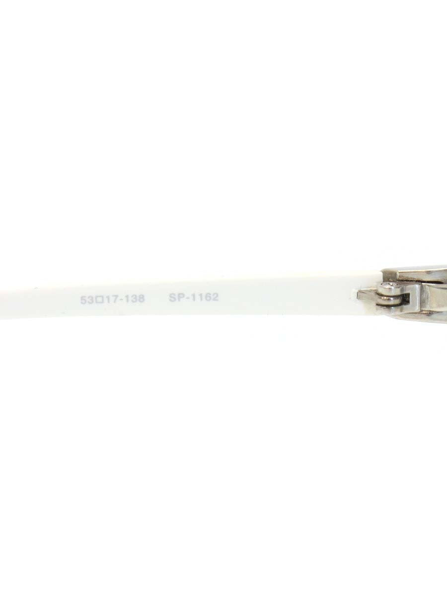 スピビー SP-1162 メガネ シルバー スクエア ハーフリム コンビフレーム ITYTBYOJXIU8