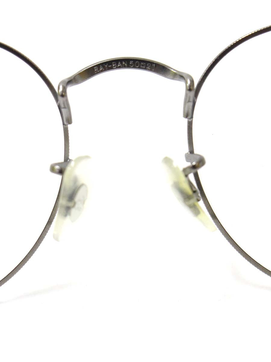 レイバン ROUND METAL OPTICS RB3447V メガネ メタルシルバー/ブラック ラウンド 2620 IT25BA2MC64U