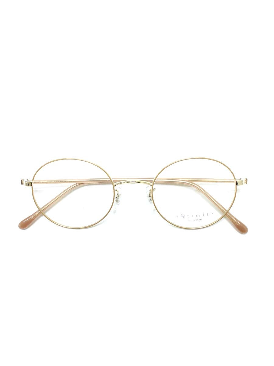 アンティミテ INE-1009 メガネ ゴールド/ミルクピンク INTIMITE BY EYEVAN アイヴァン メタルフレーム フルリム ラウンド ITR9XOZK30NW