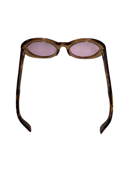 イエローズプラス サングラス ブラウン セルフレーム フルリム ラウンド（丸メガネ） ITLNC19EYZ2I