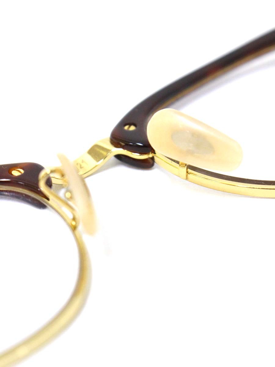 レイバン RB5154 メガネ ブラウン/ゴールド コンビフレーム フルリム ウェリントン ITEQMLHBCYPW