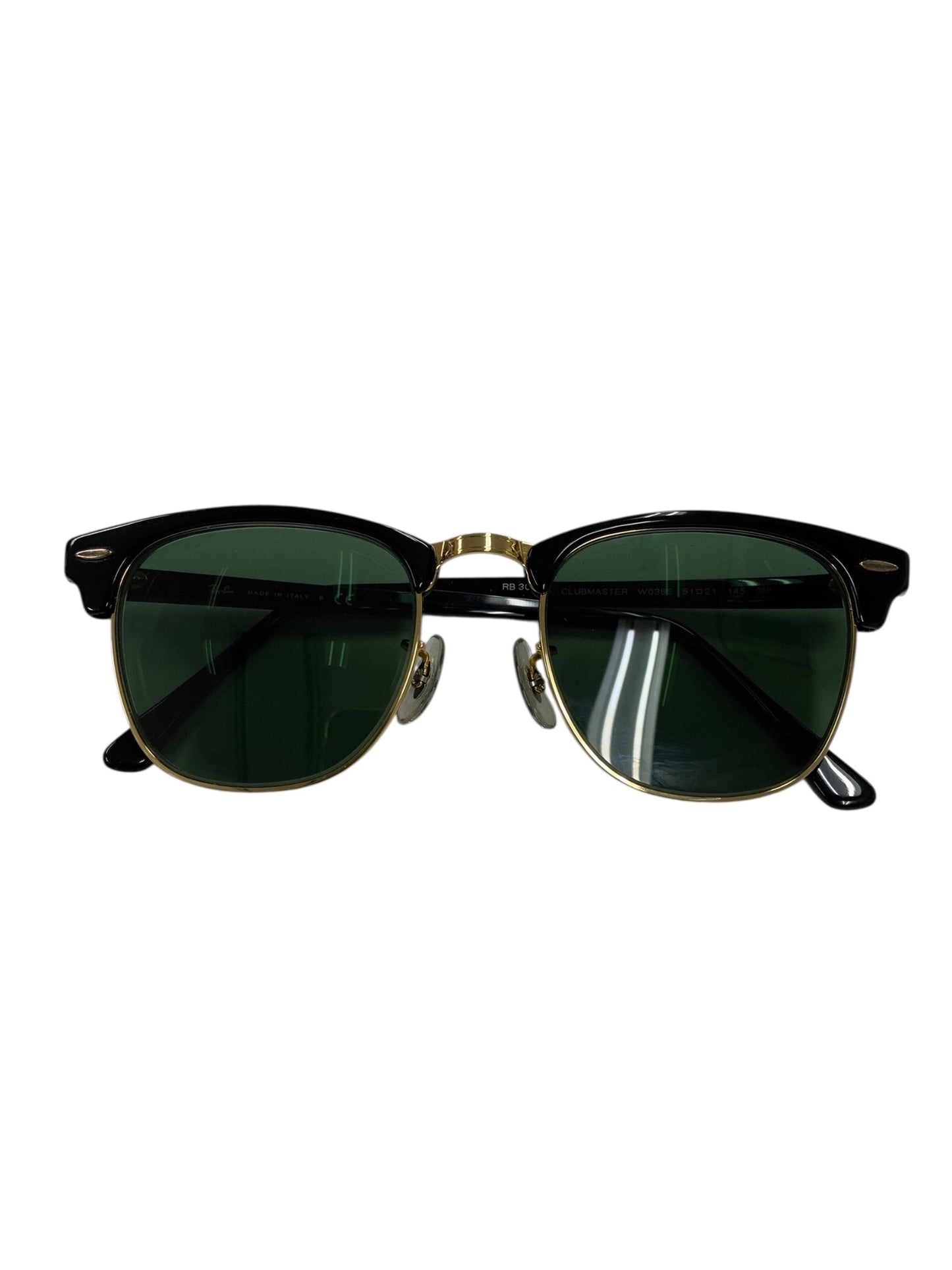 レイバン CLUBMASTER CLASSIC RB3016 W0365 サングラス ブラック ウェリントン ローブリッジフィット ITPM3MQ2PKQK