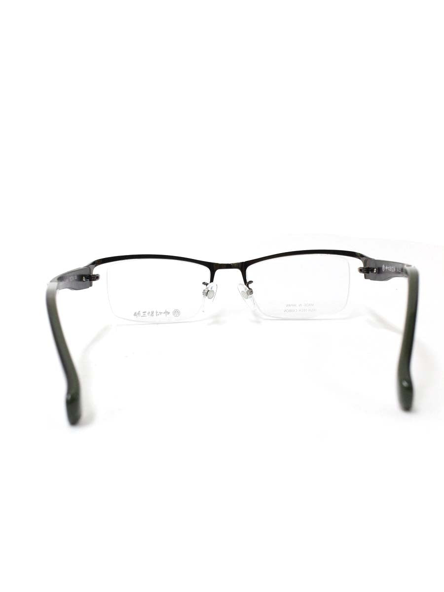 中村勘三郎 KN-2550 メガネ メタルブラウン/ブラック/グリーン メタルフレーム ハーフリム 七宝モダンカラー ITL163JMDW76