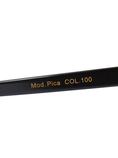 レスカルネティエ Pica メガネ ブラック セルフレーム クラウンパント ITJ9C0ECP6RY