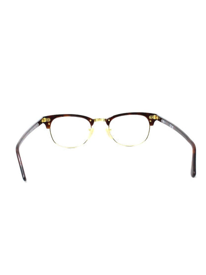 レイバン RB5154 メガネ ブラウン/ゴールド コンビフレーム フルリム ウェリントン ITEQMLHBCYPW