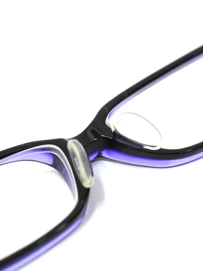 ジャポニスム JN-310E メガネ パープル/ブラック セルフレーム フルリム スクエア ITBOCS89Q9RK