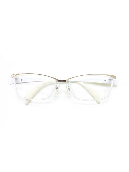 サムライ翔 リラックスライン 仁 SS-J33 LTD メガネ ホワイト 限定カラー メタルフレーム フルリム スクエア ITIE1K78F6ES