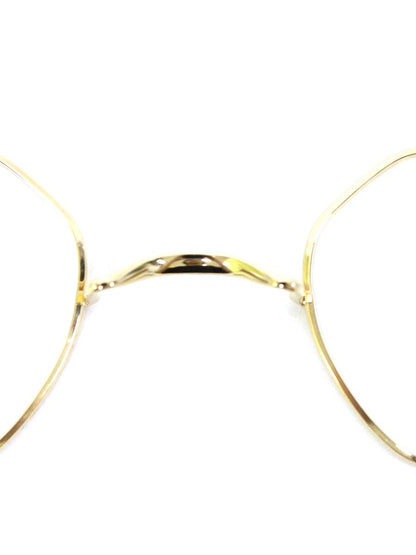ルノア M2 mod.02 メガネ ゴールド メタルフレーム フルリム オクタゴンシェイプ ITA7T1ILDB3Y