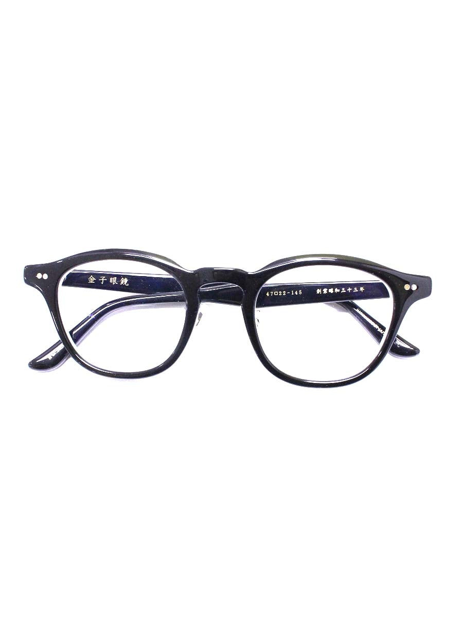 金子眼鏡 KC-94 メガネ ブラック CELLULOIDシリーズ フルリム ウェリントン IT1LEYQ3IN48