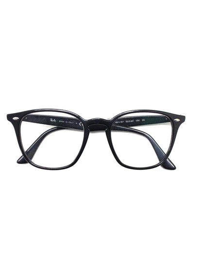 レイバン RB4258-F メガネ ブラック セルフレーム フルリム ウェリントン IT064FA1ONUJ