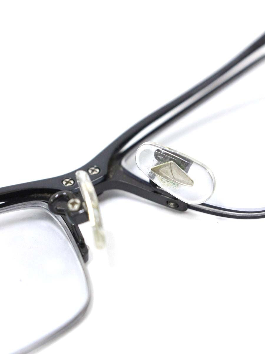 サムライ翔 SS-J35 メガネ ネイビー セルフレーム ハーフリム スクエア ♯2 ITARMCKFM11S