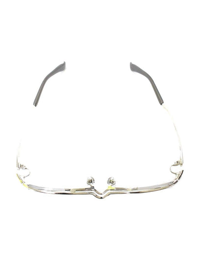 フォーナインズ S-821T メガネ シルバー チタンフレーム フルリム スクエア ITQLJAJ2ZG86