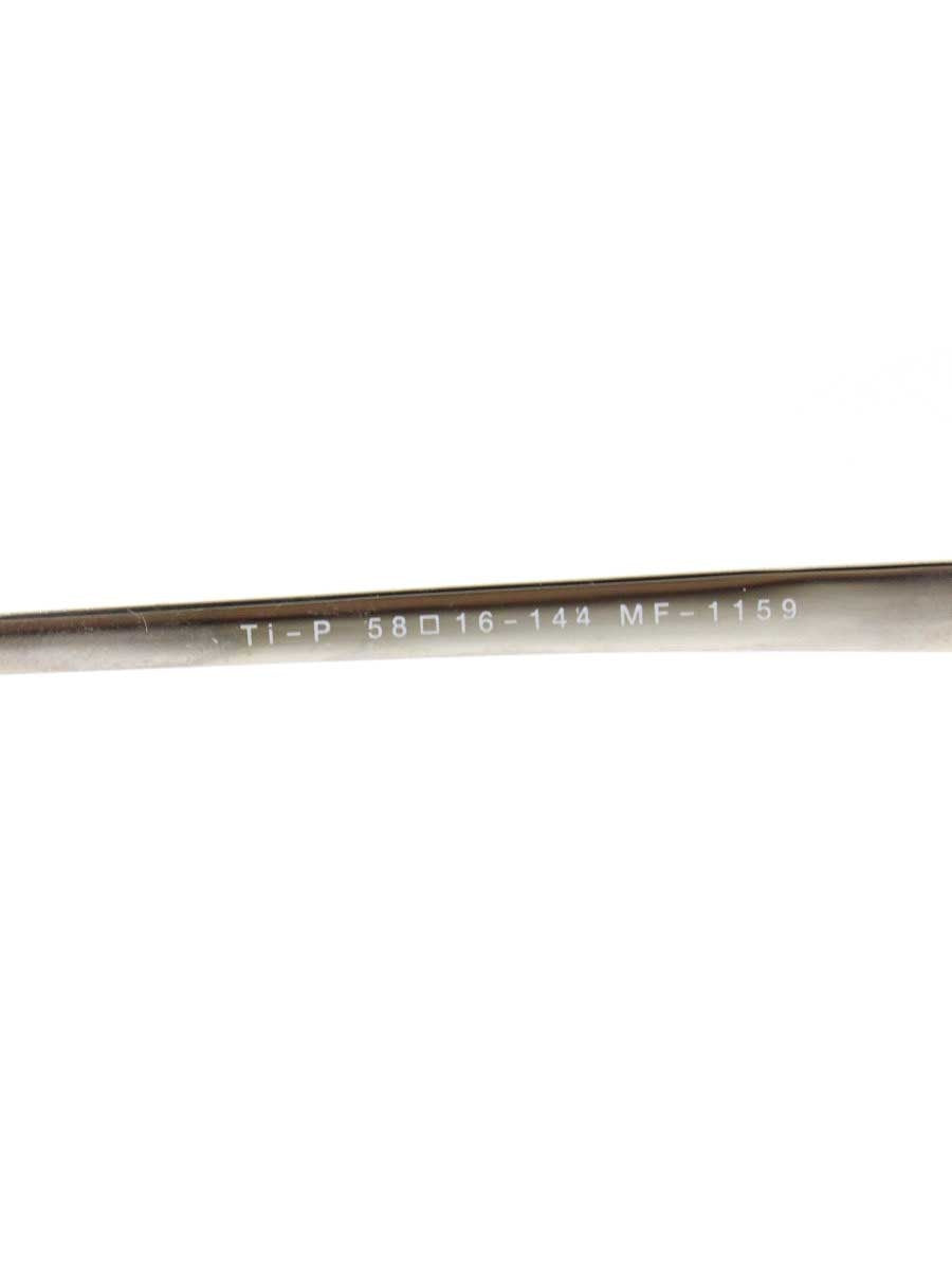 マサキマツシマ MF-1159 メガネ シルバー メタルフレーム ハーフリム スクエア IT7AF57ECHIQ