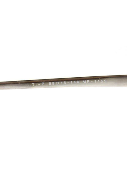 マサキマツシマ MF-1159 メガネ シルバー メタルフレーム ハーフリム スクエア IT7AF57ECHIQ