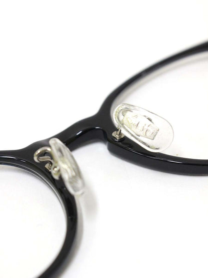 金子眼鏡店 メガネ ブラック/ゴールド コンビフレーム フルリム オーバル IT5E09OBHH9M