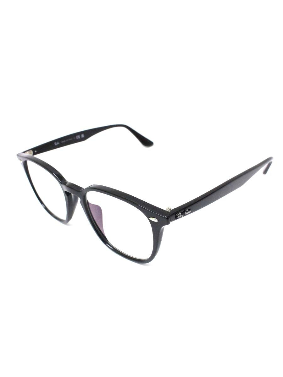 レイバン RB4258-F メガネ ブラック セルフレーム フルリム ウェリントン IT064FA1ONUJ