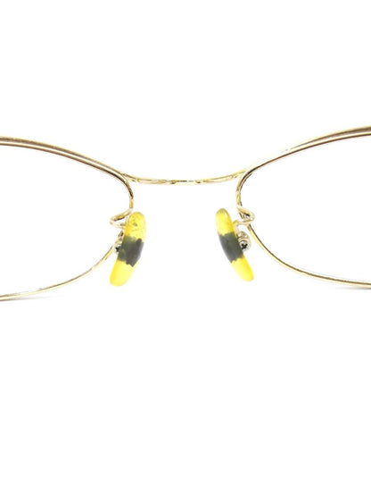 フォーナインズ S-201T メガネ ゴールド/オリーブブラウン チタニウムフレーム フルリム スクエア ITDPJFUGUI16