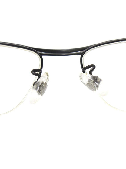 フォーナインズ S-100T メガネ ブラック チタンフレーム ハーフリム スクエア ITTFKP5YRFOY