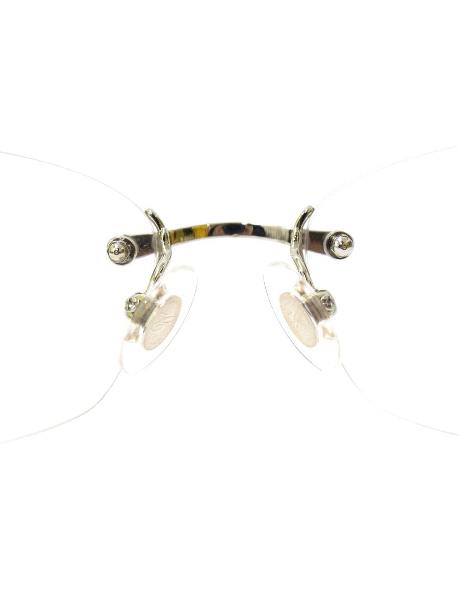 ショパール VCH843J メガネ シルバー/パールホワイト ラインストーン IT75DB0ZGN9W