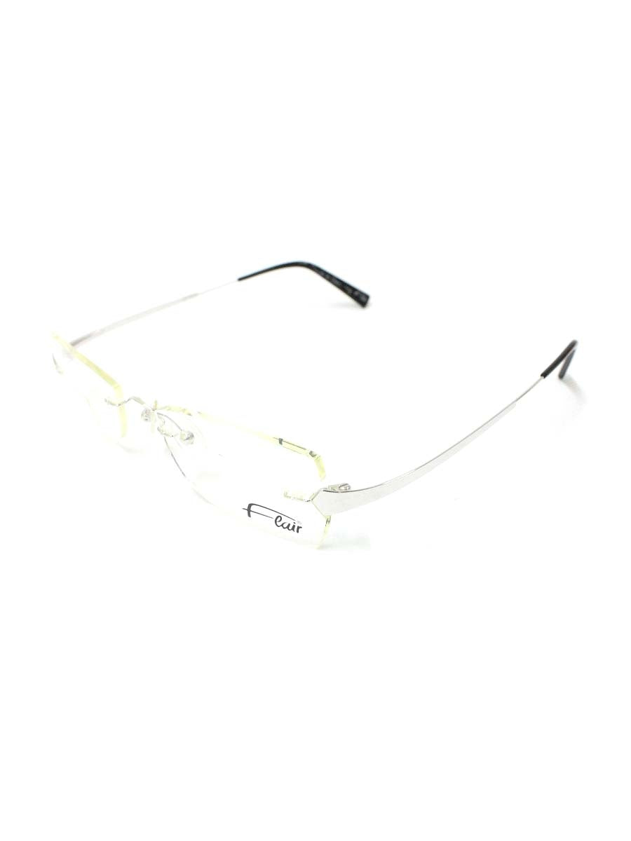フレア FLAIR 508 メガネ ブラック/シルバー メタルフレーム リムレス IT57FKDUFJB2
