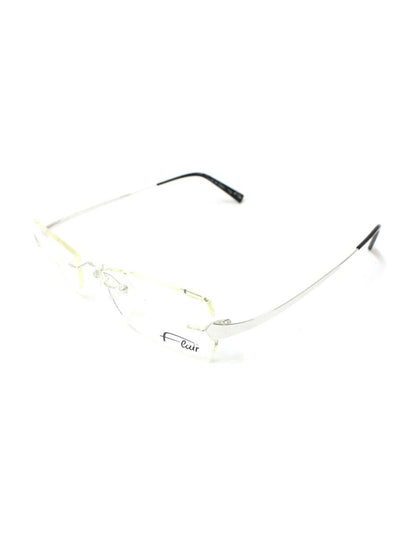 フレア FLAIR 508 メガネ ブラック/シルバー メタルフレーム リムレス IT57FKDUFJB2