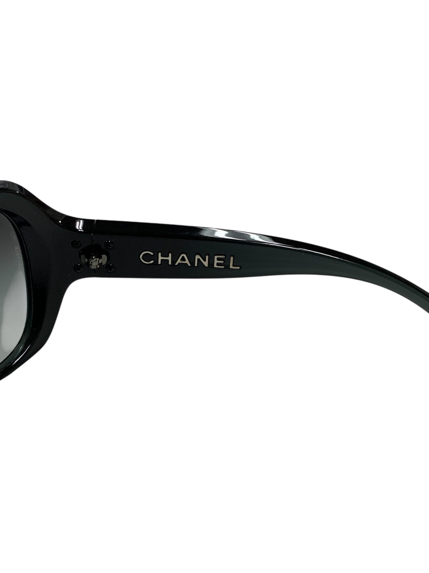 シャネル サングラス 6035 C1129/3C サイドロゴ レクタンギュラー グラデーションレンズ ブラック ITGPV6W47XZC