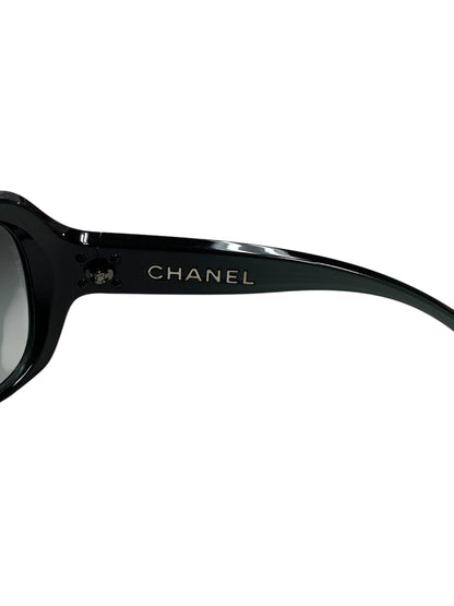 シャネル サングラス 6035 C1129/3C サイドロゴ レクタンギュラー グラデーションレンズ ブラック ITGPV6W47XZC