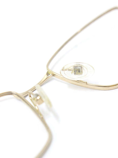 フレア FLAIR 202 メガネ ゴールド/ホワイト メタルフレーム フルリム ウエリントン ITE72V81X7ZW