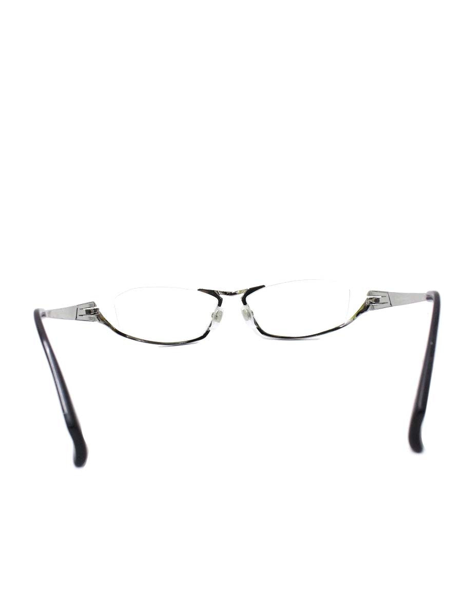 マサキマツシマ MF-1214 メガネ ガンメタル シルバー メタルフレーム ハーフリム スクエア COL.2 ITZ8OSNOOC5C