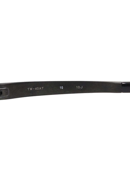 フォーナインズ TW-40AT メガネ ブラック チタニウムフレーム リムレス スクエア ITT0O4XFROOO