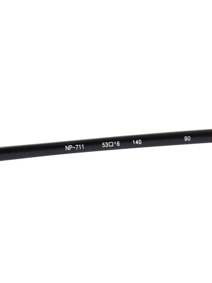 フォーナインズ NP-711 メガネ 眼鏡 ブラック セルフレーム フルリム スクエア IT9KV0NSPHMA