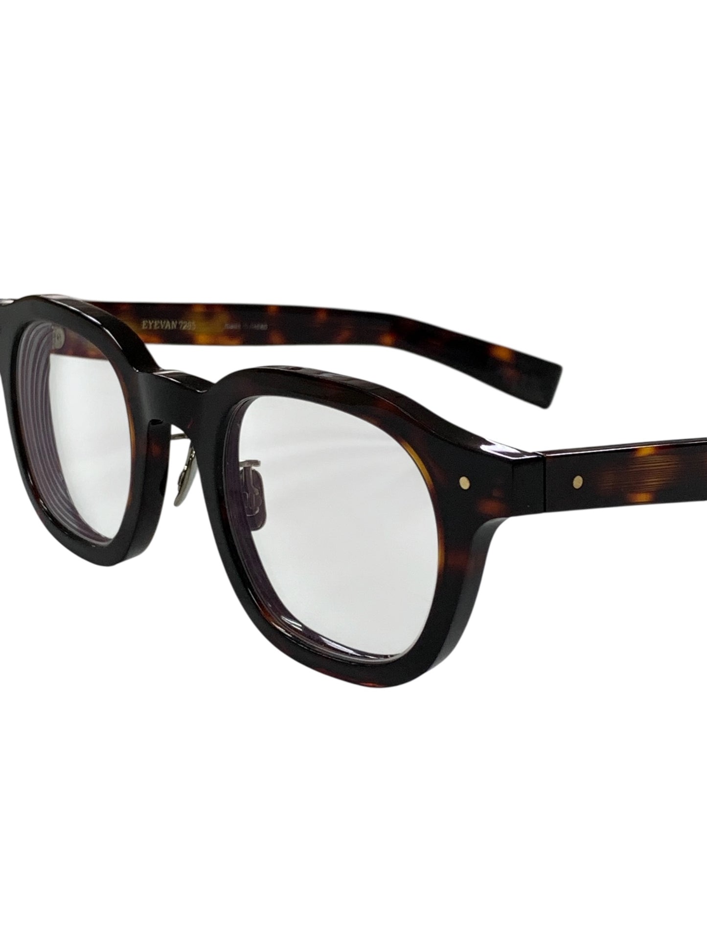 アイヴァン7285 363 メガネ ブラウン べっ甲柄 セルフレーム フルリム ボストン ITBEKAWQMGFI