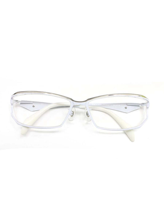 サムライ翔 リラックスライン 仁 SS-J203 LTD メガネ ホワイト 限定カラー メタルフレーム フルリム スクエア IT7QT65OYFTK