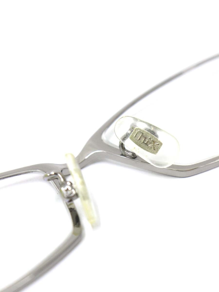 プラスミックス PX-13573 メガネ メタルシルバー/グレー スクエア メタルフレーム TITANIUM ITFOHDMM1H9K