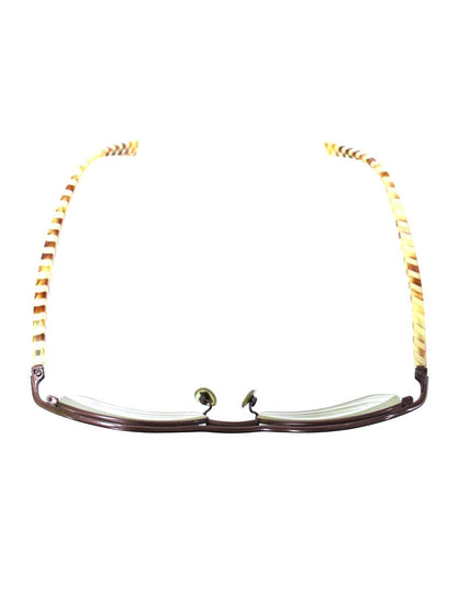 アランミクリ AL0364 0018 メガネ ブラウン/ベージュ ストライプ ウッド調 ITQ22L2QTFXC