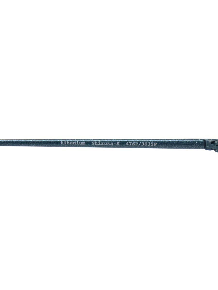 ヴィオルー Shizuka-s メガネ ブルーグリーン メタルフレーム ハーフリム（ナイロール）ウェリントン ITOGWEM61BMG